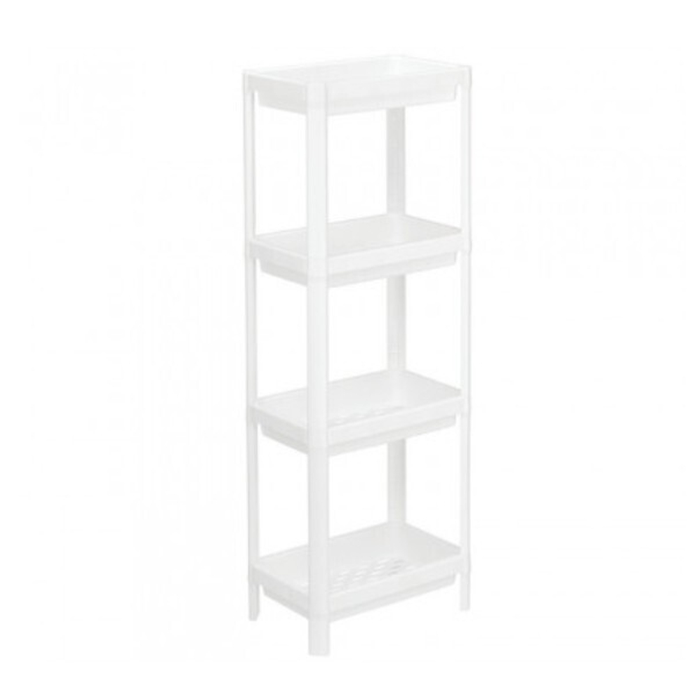 Этажерка прямоугольная (4 секции) 365x230x180 полки с бортиками М2703