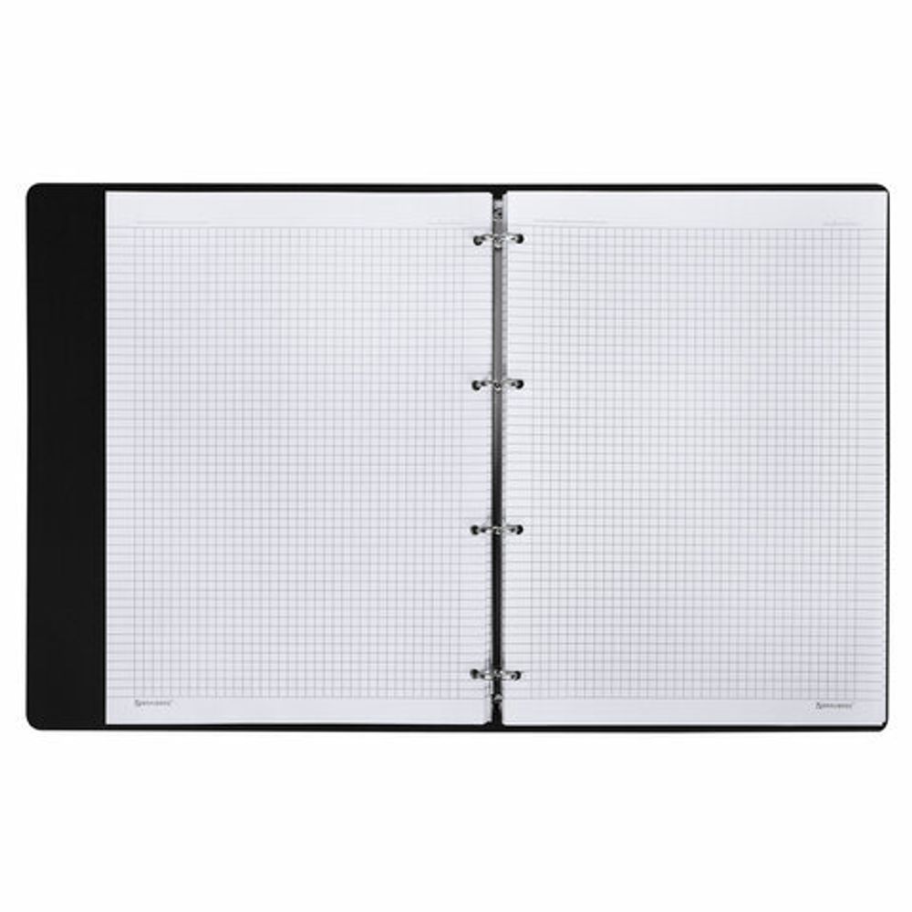 Тетрадь на кольцах БОЛЬШАЯ А4 (240х310 мм), 120 л., под кожу, BRAUBERG VISTA, "Пастельная", 404514