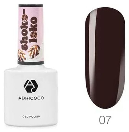 Гель-лак ADRICOCO Shoko-Loco №7-шоколадный чик (8 мл.)