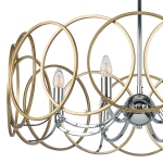 713083 Люстра REGOLO 8х40W E14 ХРОМ/ЗОЛОТО