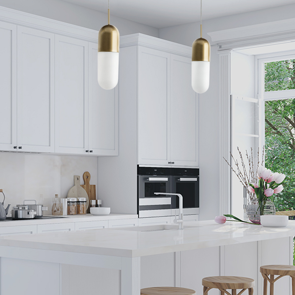 690113 Подвесной светильник RAMO 1х40W E27 ШАМПАНЬ/БЕЛЫЙ