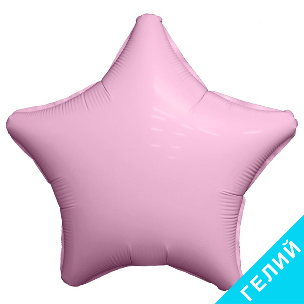 Шар Agura звезда 18" сатин розовый фламинго #757352