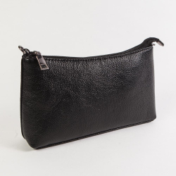 Маленький стильный женский повседневный клатч сумочка чёрного цвета из экокожи Dublecity DC803-1 Black
