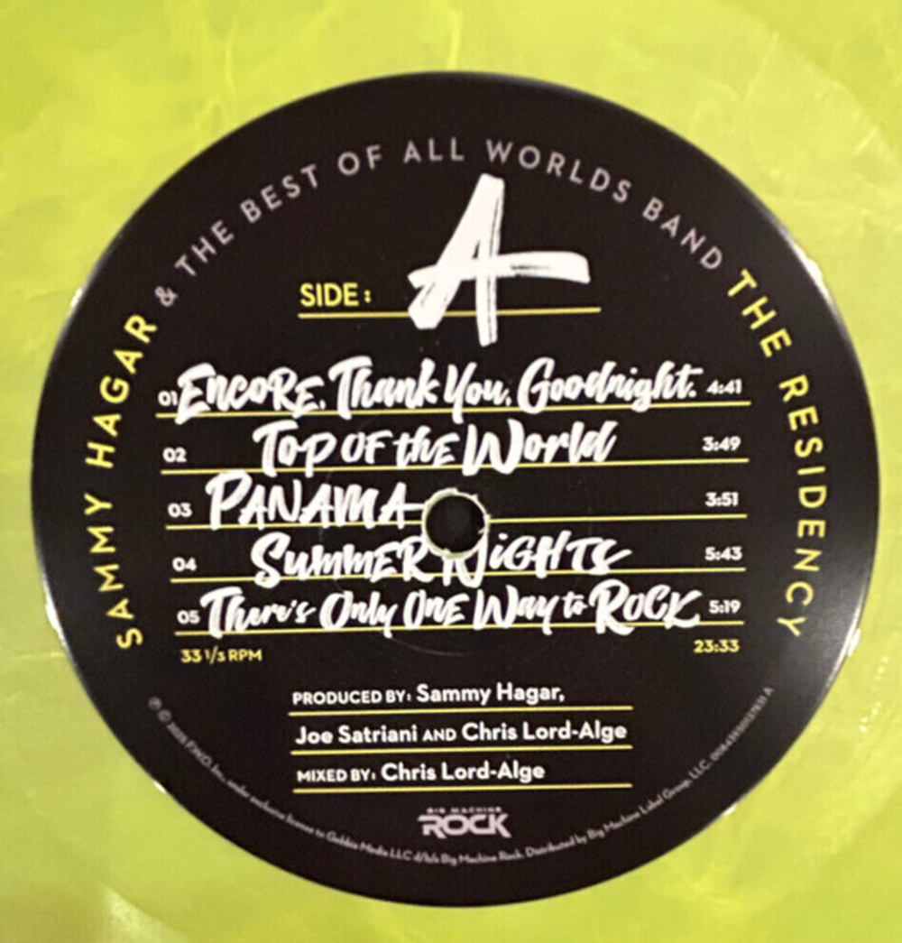Sammy Hagar, The Best Of All Worlds Band / The Residency (Coloured Vinyl)(2LP)