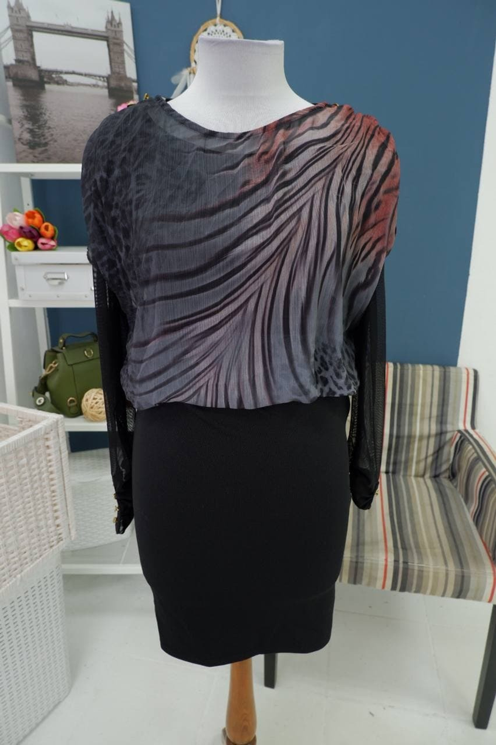 Платье Ultimod комбинированное 42 размер, новое