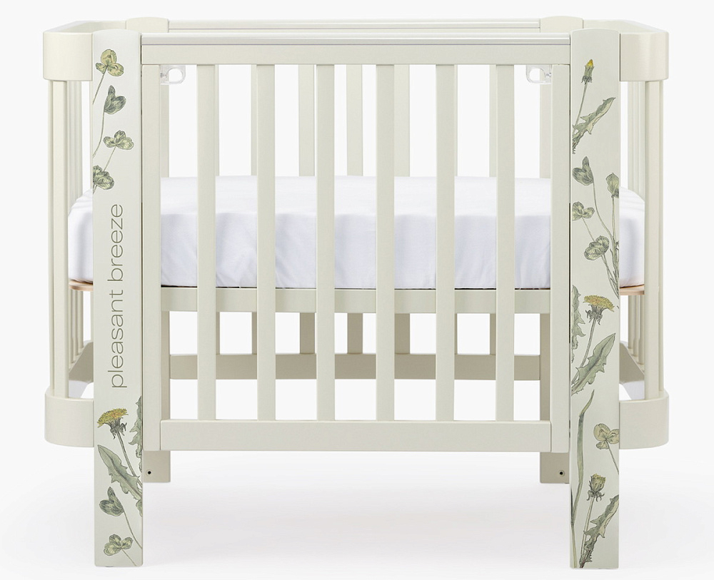 Детская кроватка-трансформер Happy baby Mommy Love в комплекте с расширением 160х70 sage
