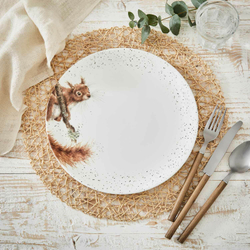 Royal Worcester - Wrendale Designs Обеденная тарелка с белками, 27см / артикул   WNPN4077-XB  / GTIN 749151683181