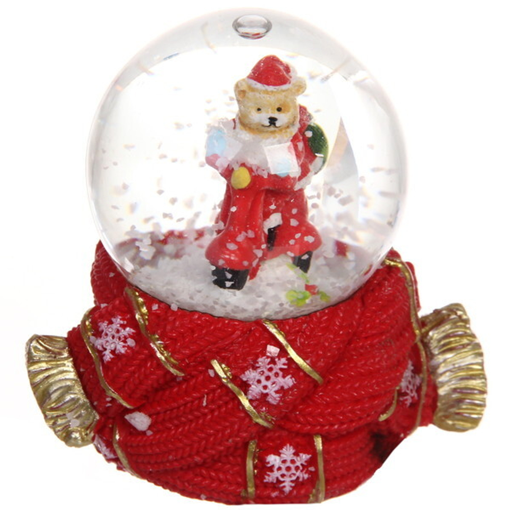 Снежный шар «Зимний шарфик» d-4,5 см, микс