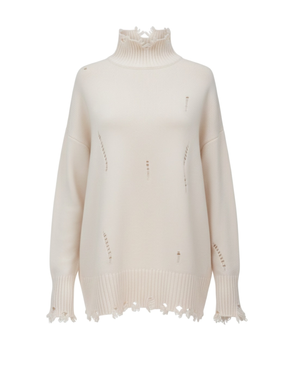 Кашемировый свитер “Torn” с рванным эффектом