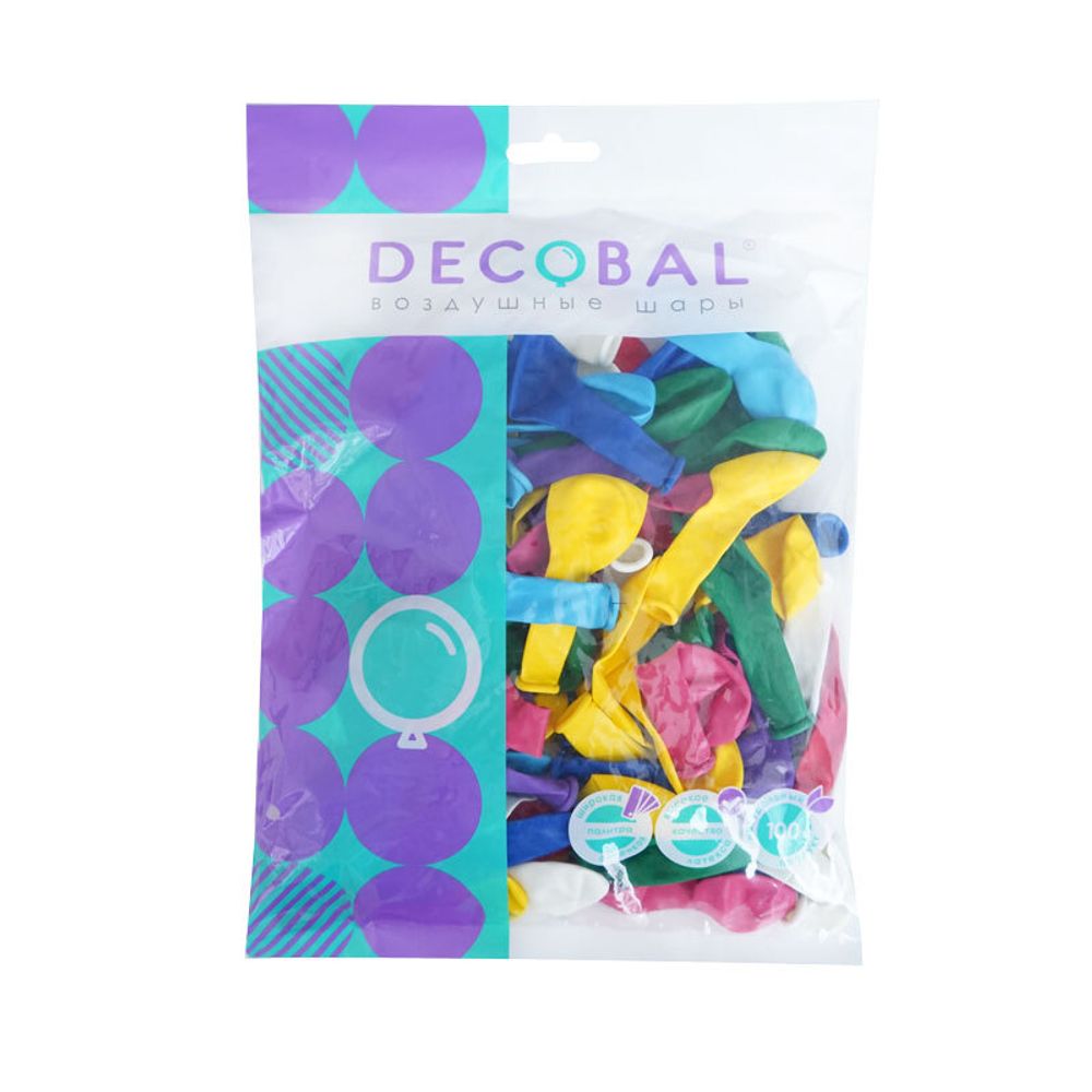 Ассорти, Пастель / Assorted, латексный шар