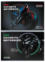 Альбом для рисования А4 40л. "Железный фаворит. Мото" мел. карт. в ассорт. (Schoolformat