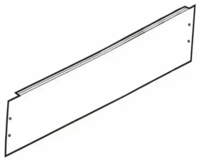 Фальшпанель для ВРУ 150х800 мм с вырезом TDM SQ0905-0198