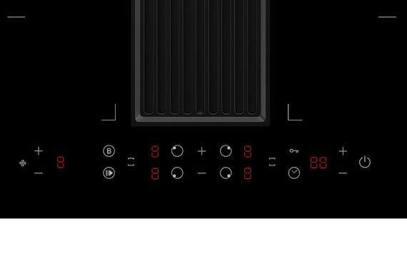 Варочная панель с интегрированной вытяжкой Korting HIBH 68980 NB