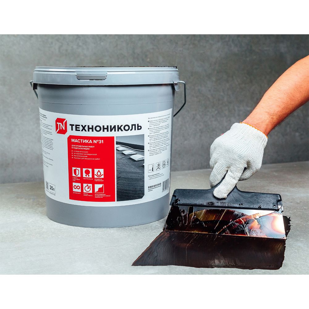 Мастика КРОВЕЛЬНАЯ "PROFESSIONAL" Морозостойкая № 31 18 кг "Технониколь" (1)