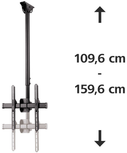 Кронштейн для телевизора Hama H-118655 черный 32;-65; макс.50кг потолочный наклон