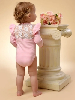 Боди с кружевной спинкой