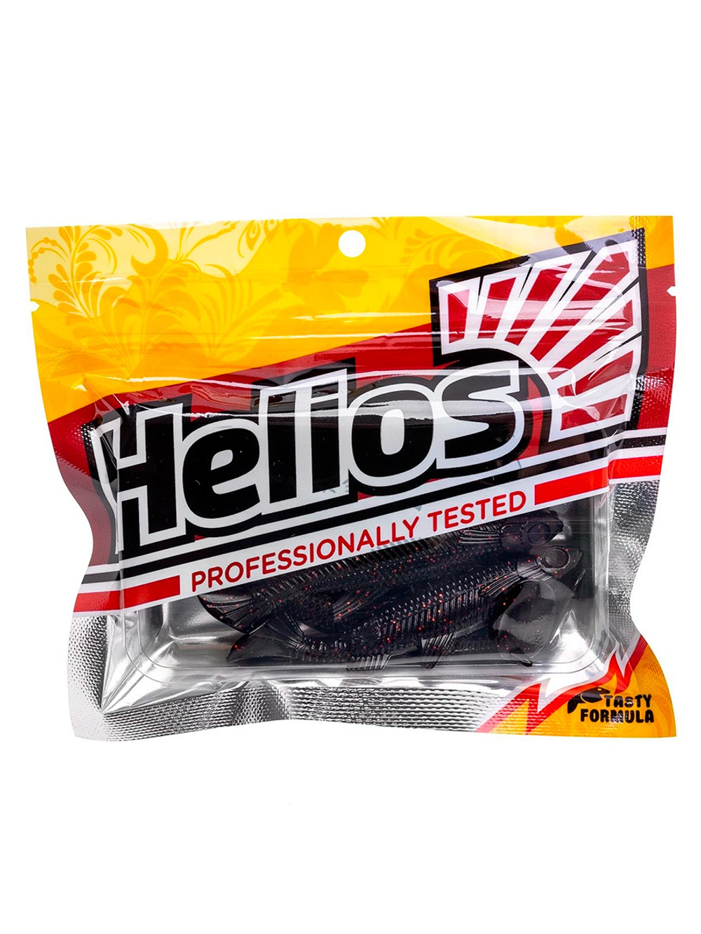 Виброхвост Helios Nelma 3,15"/8 см Dark Star LT 6шт. (HS-26-053)