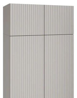 Шкаф 2-х дверный Валенсия, серо-коричневый