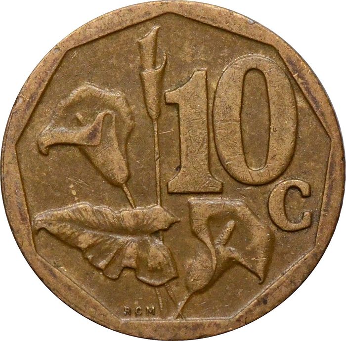 10 центов 2004 ЮАР