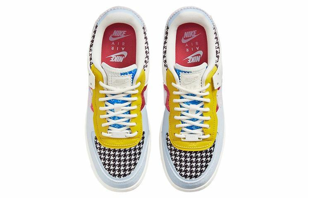Кроссовки Nike Air Force 1 Shadow "Multi-Color" (Женская размерная сетка)