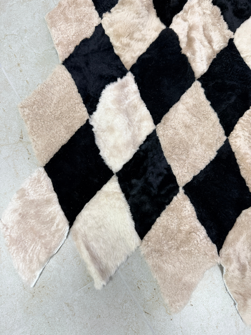 Покрывало меховое ковер из шкуры овчины