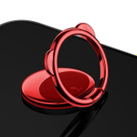 Кольцо-держатель для телефона Baseus Bear Finger Metal Ring Grip Stand Holder - Red