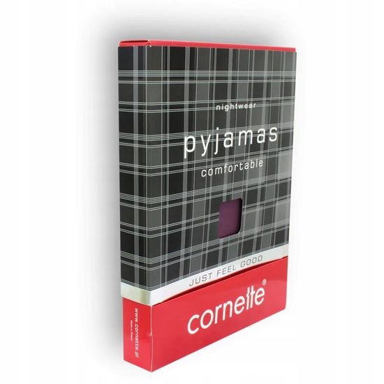 Пижама мужская на пуговицах с длинным рукавом и брюками Cornette 114/52