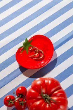 Поднос декоративный для украшений Dolce Vita,Tomat, 9х11х1,5 см