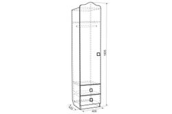 Детская «Амели» (дуб млечный), ЛДСП, Мебельсон