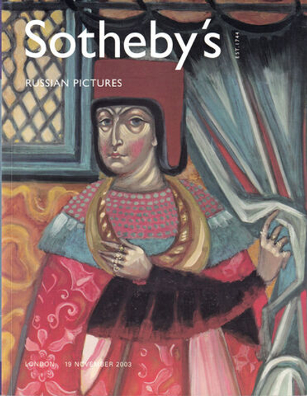 Каталог аукциона Sotheby's, Лондон, Русская живопись от 19 ноября 2003 года
