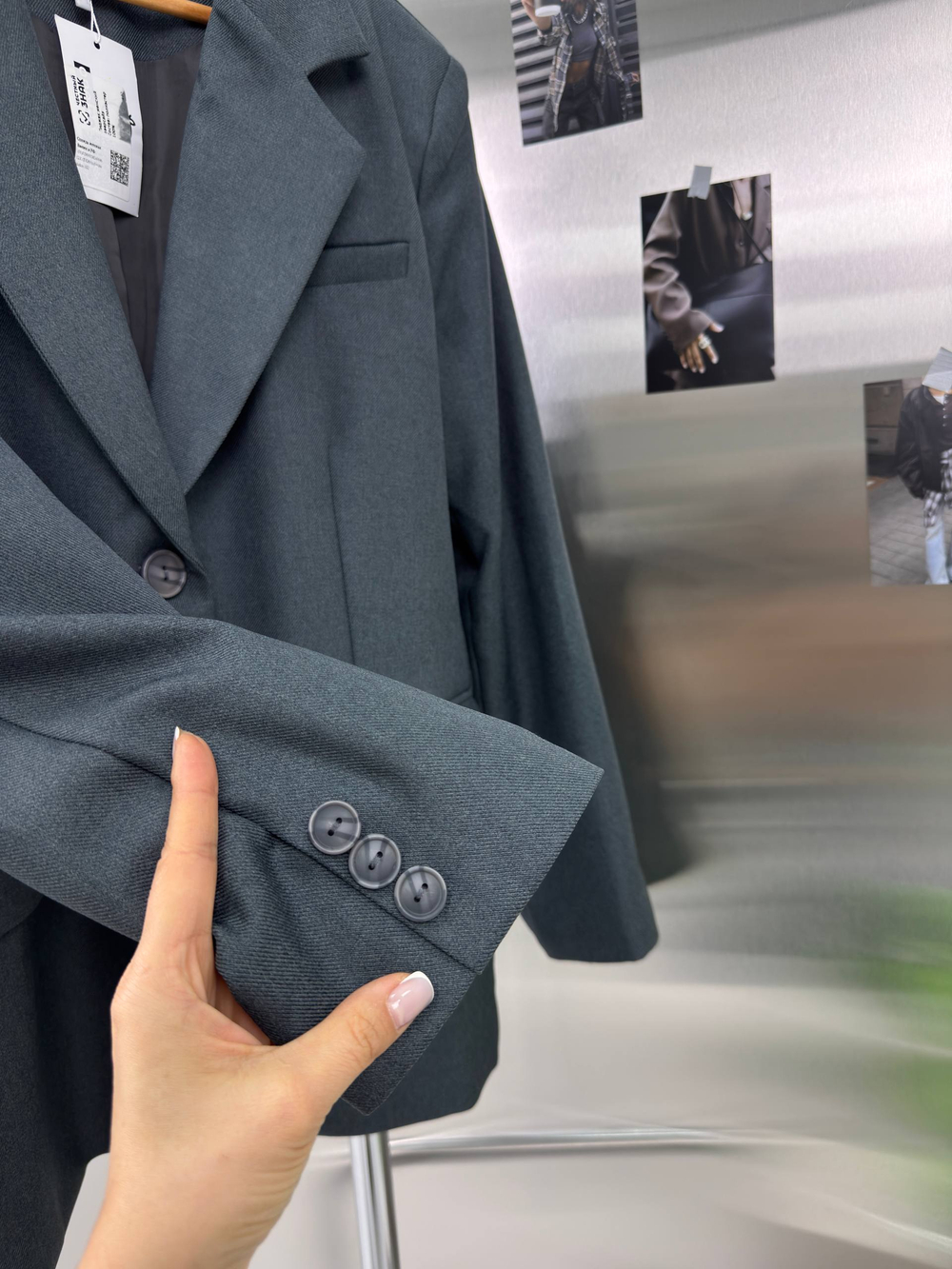 Блейзер женский арт. 1106 цвет "серый"