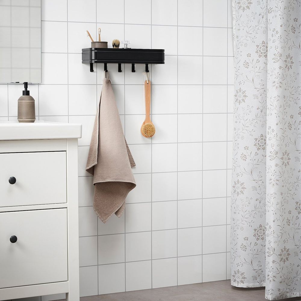 IKEA LILLASJÖN  (ИКЕА ЛИЛЛАСЙÖН)  -  Полка, 5 крючков