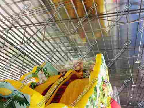 Коммерческий батут-горка "Царь зверей-2"