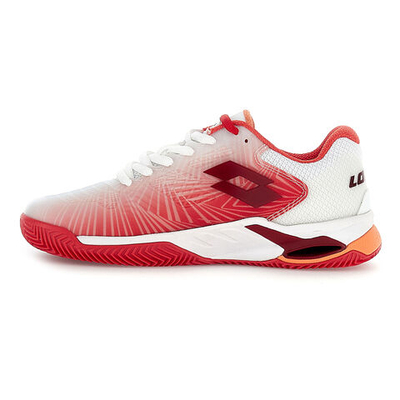 Женские теннисные кроссовки Lotto Mirage 100 II Clay Court Shoe Women - White, Red