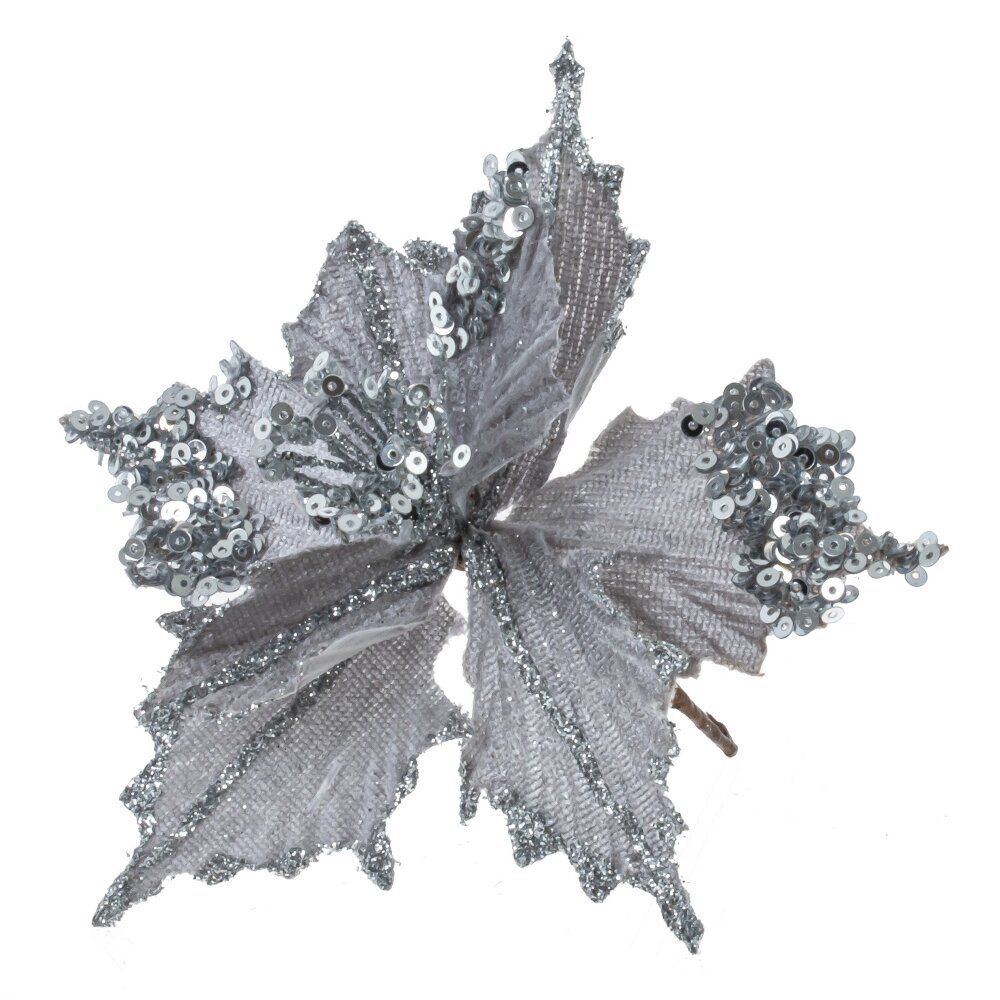 GAEM Цветок искусственный "Пуансеттия", L13 W13 H15 см