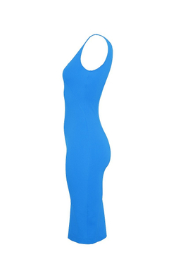 Платье-майка голубое 27-16SS