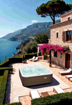 Вместительный гидромассажный спа-бассейн Victoria Star VS-403C