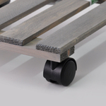 Подставка для цветов Флорель деревянная, в стиле рустик (состаренный), серая