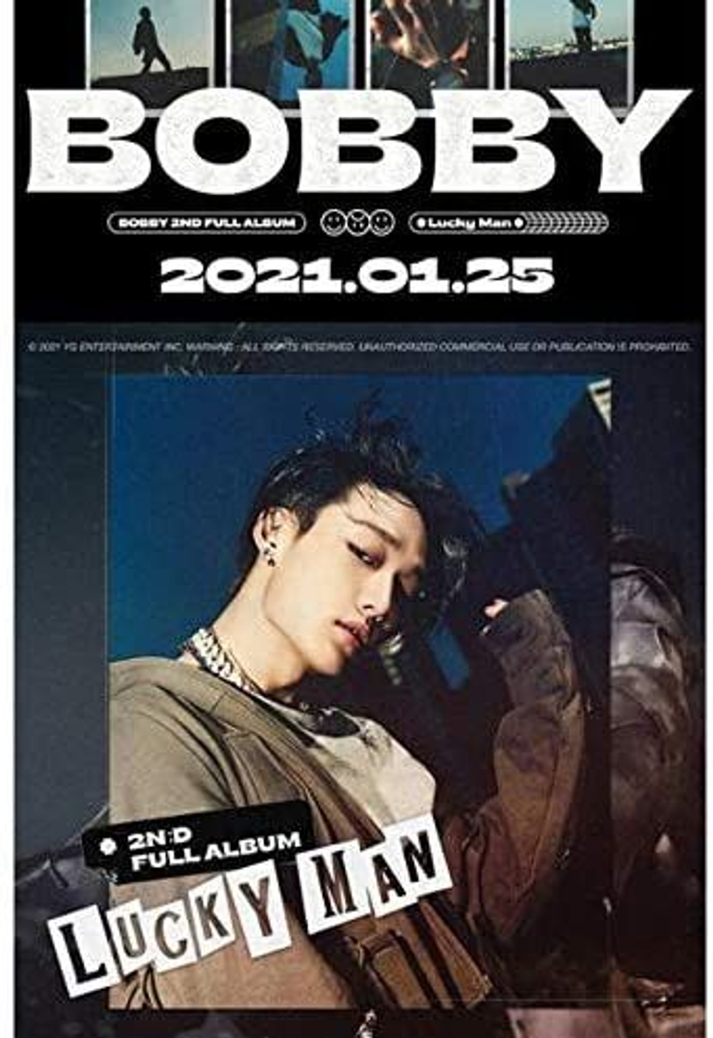 Альбом iKON Bobby - Lucky Man 2nd Album 2 Version SET