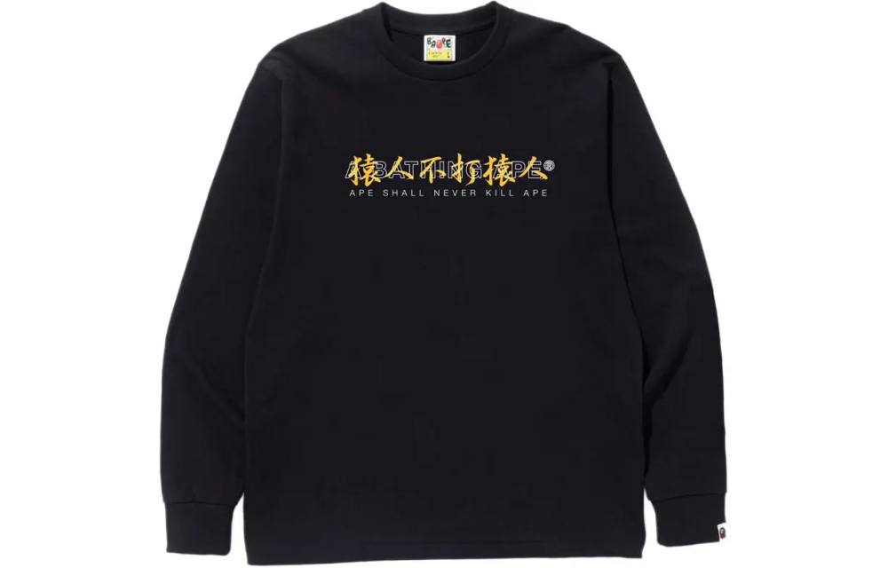 A Bathing Ape Kanji Logo Asnka L S Tee