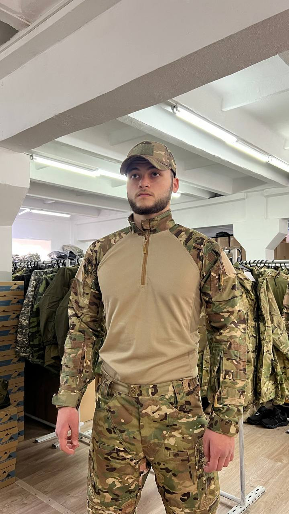 Тактический костюм мультикам со вставками/Кордура