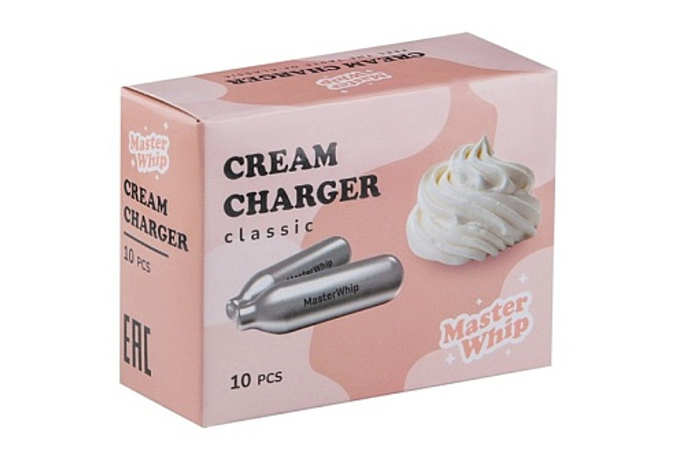 Баллончики для сифона для взбивания сливок (N2O) MasterWhip 50шт