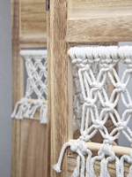 Ширма - перегородка для зонирования пространства деревянная с картинкой с обеих сторон "Райские птички", 3 створки, 480*1800 мм