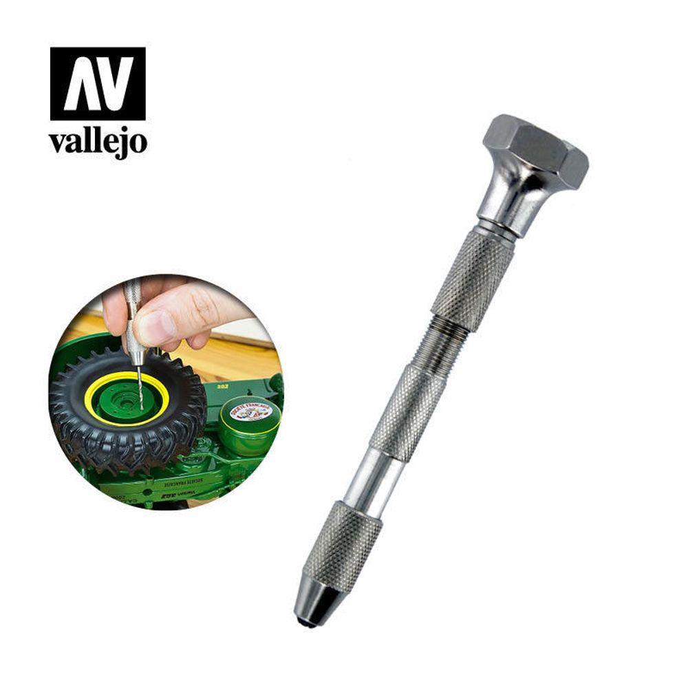 VALLEJO TOOLS: PIN VICE - DOUBLE ENDED, SWIVEL TOP