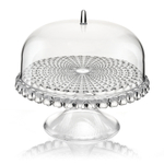 Блюдо для торта с крышкой tiffany, D30 см, прозрачное