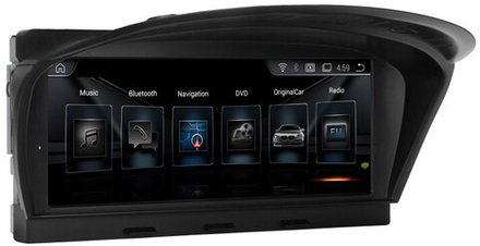 Магнитола BMW 5-серия E60, 6-серия E63, 3-серия E90 2003-2008 (CCC) - Radiola RDL-6210 монитор 8.8" на Android 13, 8Гб+128Гб, CarPlay, 4G SIM-слот