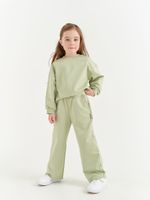 Брюки палаццо облегченные "Шалфей"