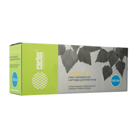 Картридж лазерный CACTUS (CS-CE272A) для HP ColorLaserJet CP5525, желтый, ресурс 15000 стр., CS-CE272A(R)