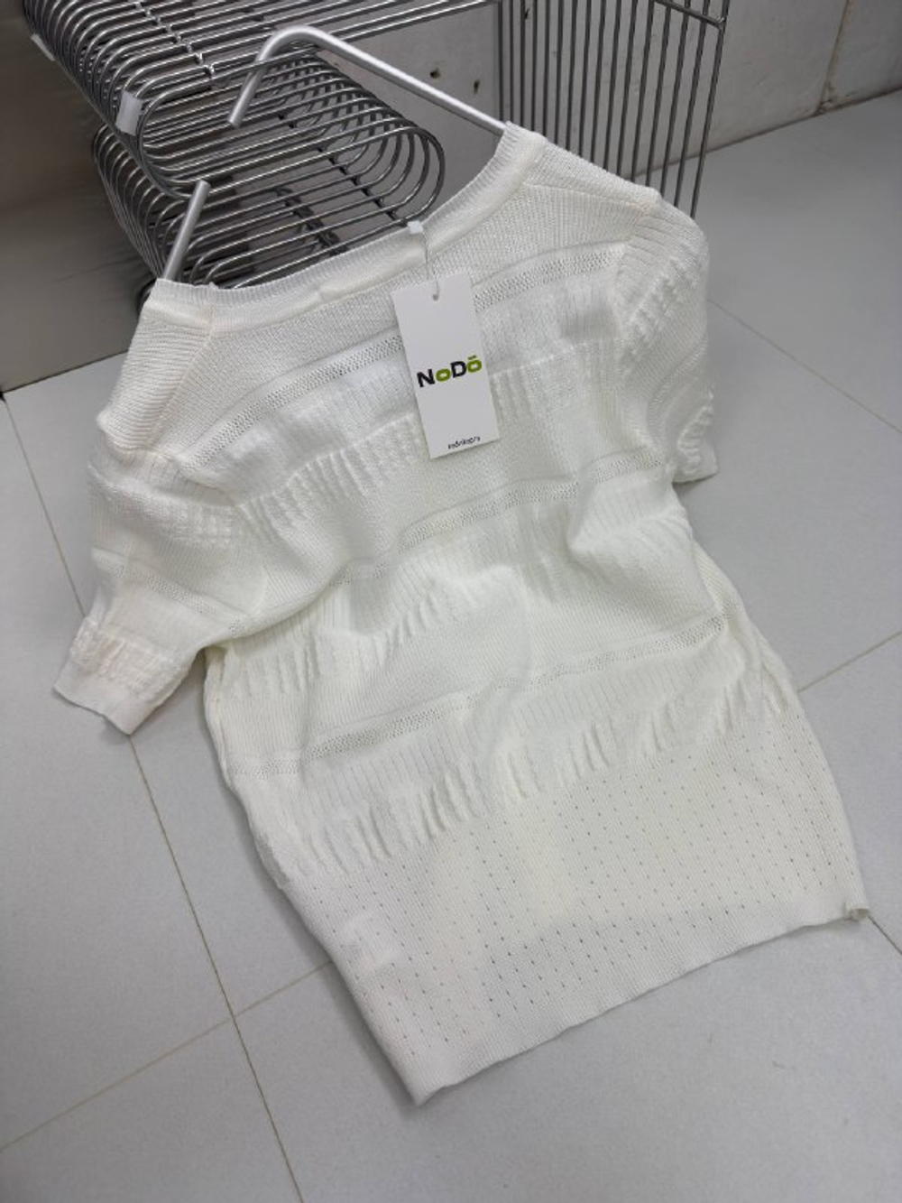 Футболка-поло женская артикул 09028 цвет "молочный"