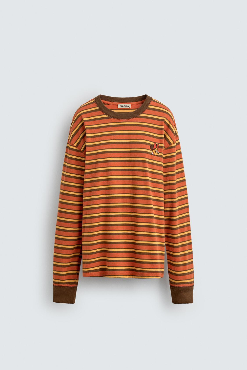 ZARA HARRY LAMBERT X DISNEY ФУТБОЛКА В ПОЛОСКУ С НАШИВКОЙ, ОРАНЖЕВЫЙ/ЖЕЛТЫЙ